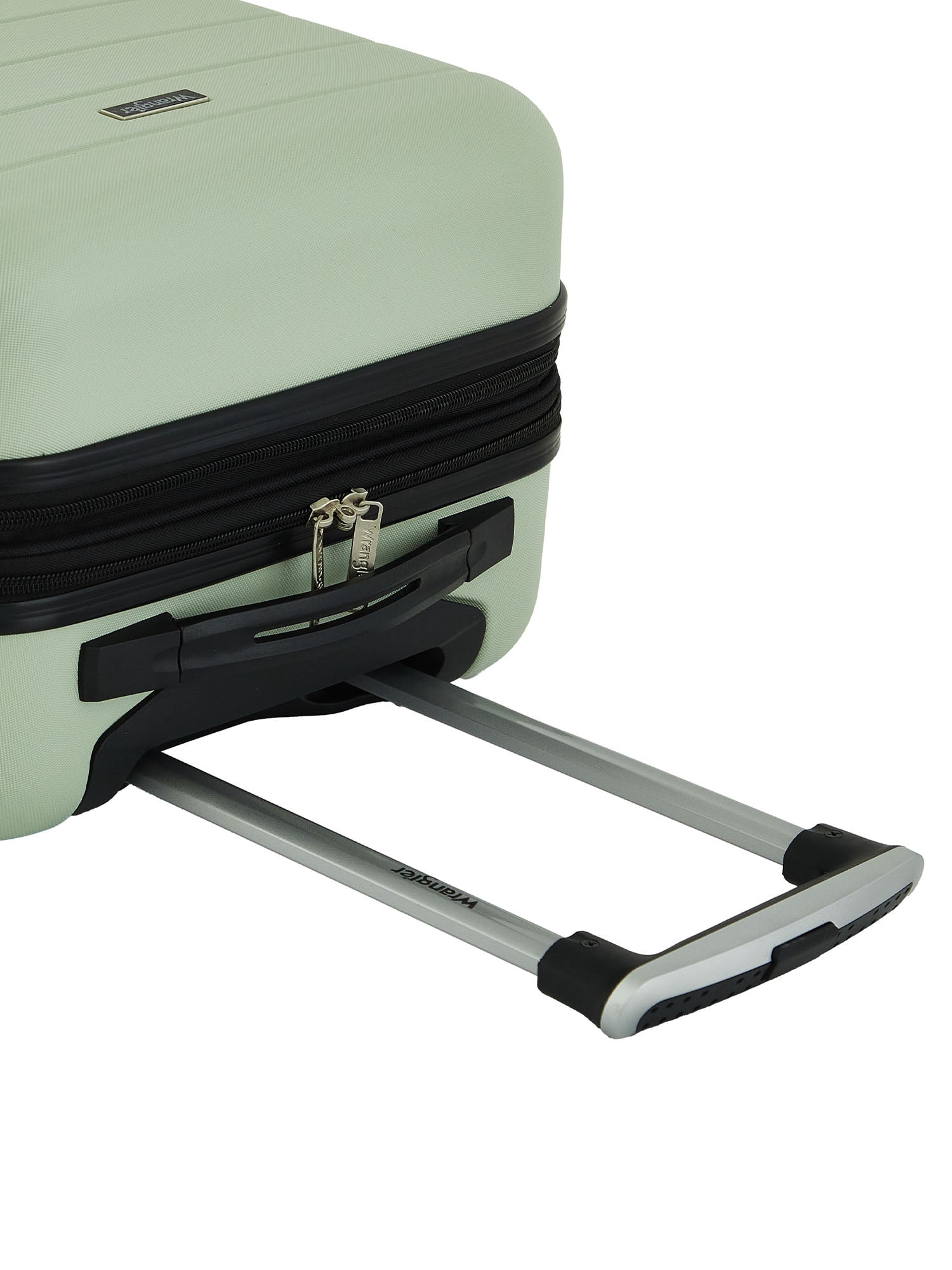 Wrangler 2-Piece Expandable Rolling Hard Side Carry-on Spinner Set with Cup Holder, Desert Sage