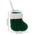 thumbnail image 3 of Calcetines de punto para árbol de Navidad, medias colgantes de Papá Noel, rojo y verde, decoración de mesa para fiesta en casa, 1 unidad, 2023, 3 of 4
