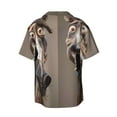 thumbnail image 5 of KLL Funny Horse Faces Expressions Print Men's Shirt Short Sleeve Button Down Summer Cuba Beach Shirts- XX-Large, 5 of 5