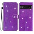 thumbnail image 6 of For Google Pixel 7A Wallet Case Bling Shiny Premium PU Leather with RFID Blocking Card Slots Holder Magnetic Flip Kickstand Shockproof Wrist Strap Cover For Google Pixel 7A, Purple, 6 of 7