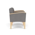 thumbnail image 2 of Belmont Lounge Reception 2 Seat Tandem Seating / Natural Wood Legs / Light Gray, 2 of 5
