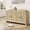 Natural, variant on YUSAZENS TV Stand for 75-Inch TV, 65-Inch Entertainment Center with Rattan Doors, Black Wooden Media Console Cabinet with Metal Legs
