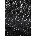 thumbnail image 7 of TiaoBug Mens Latin Tango Rumba Dance Outfit Long Sleeve Shiny Rhinestones Leotard with Flared Pants Black XL, 7 of 7