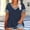 Navy, variant on Scgaewj Women's Plus Size V Neck Short Sleeve Tunic Top, Casual Loose Fit Striped Cuff T Shirt, Summer Fashion Oversized Blouse