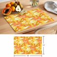 thumbnail image 6 of Summer Peony Plants Placemats Set of 4, Country Yellow Flower Non-Slip Place Mats Washable Table Mats for Kitchen Dining Table Decorations Indoor/Outdoor, 6 of 9
