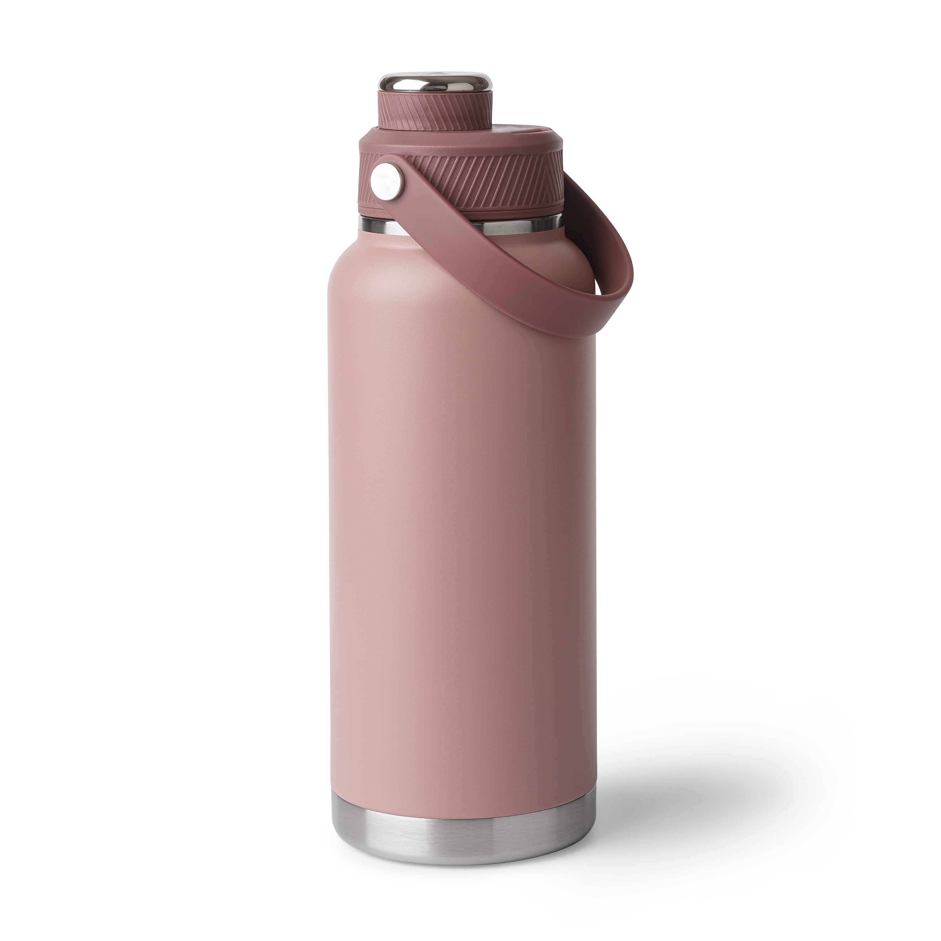 Ozark Trail 32 oz Stainless Steel Insulated Chug Water Bottle, Rose