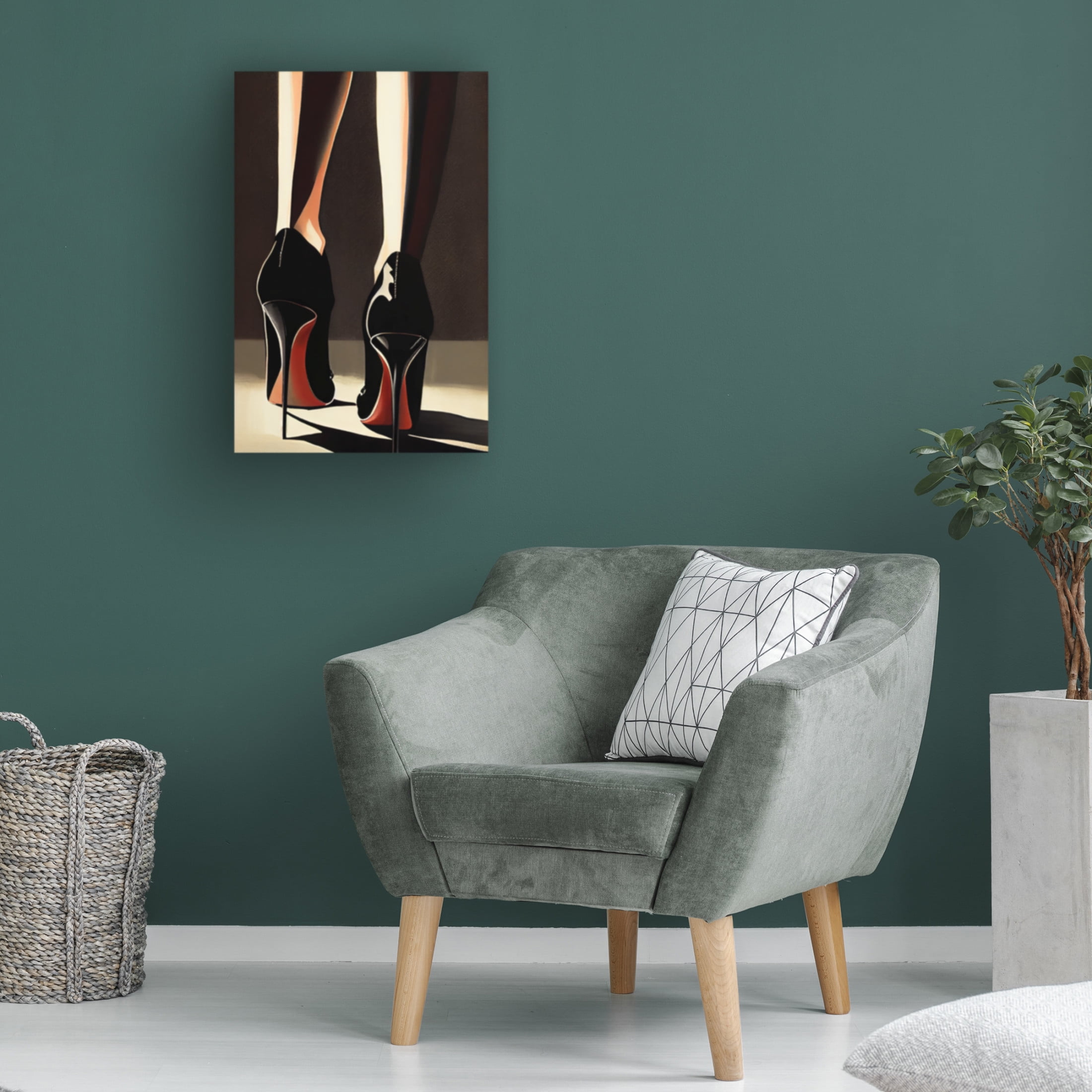 Canvas Wall Art - Treechild 'Heels' Wall Art for Living Room, Bedroom, or Office D?cor by Trademark Fine Art - 30 x 47 Inches