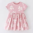 thumbnail image 1 of WEAIXIMIUNG Pureborn Robe pour Bébé et Tout-Petit Fille Manches Courtes et Longues Coton Tenue de Jeu Robes 120, 1 of 7