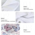 thumbnail image 5 of SKYSONIC 2 PCS Hanging Hand Towels Butterflies Pink Blue Hand Dry Towels for Kitchen & Bathroom,Hanging Towel Set with Hanging Loop, 12"x17", 5 of 6