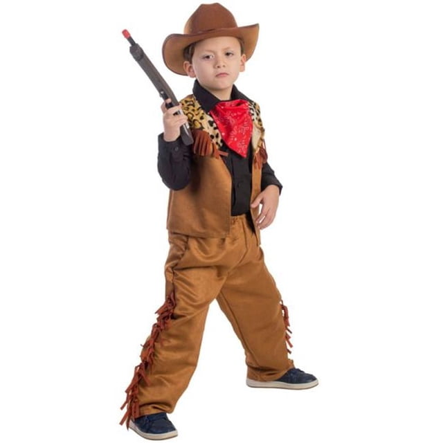 Costume Western Sauvage CowBoy, Grand - 12 à 14 Ans