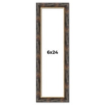 6x24 Frame Gold Real Wood Picture Frame Width 1.5 inches | Interior Frame Depth 0.5 inches |
