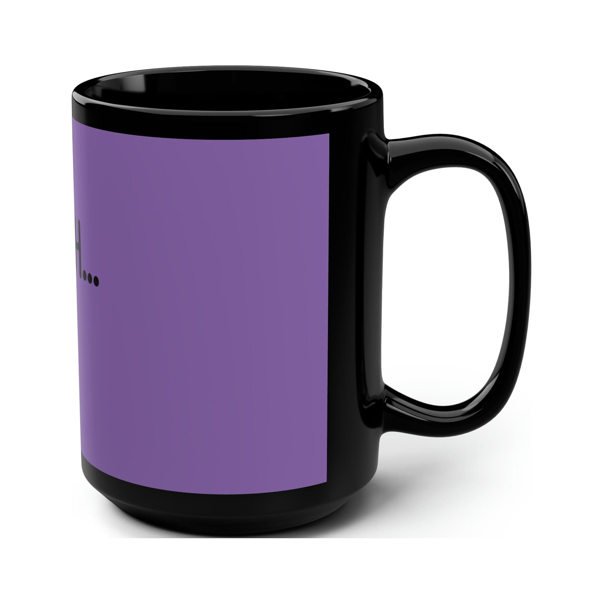 Purple BRUH Mug 15oz Ceramic Coffee Cup Cappuccino Latte Espresso Drink Mug