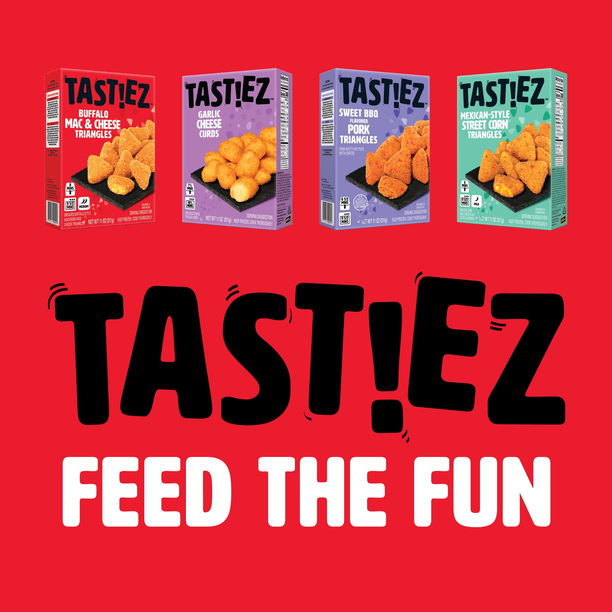 TAST!EZ Breaded Buffalo Mac & Cheese Bites, 11 oz Carton, TASTIEZ Frozen Appetizers
