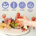 thumbnail image 4 of MATANA 48 Verres à Vin en Plastique Transparent avec Tige 6oz Sans BPA Réutilisables (Ensemble de 48), 4 of 6