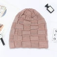 thumbnail image 4 of Guiexla Women Men Winter Warm Beanie Hat Adult Unisex Outdoor Thickened Fleece Lining Color Matching Knitted Beanies, 4 of 8