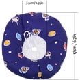 thumbnail image 2 of Cat Cone Collar Recovery Collar Pet Kitten Soft Protective Neck Collar After Surgery Adjustable Healing Elizabeth Collar Comfy Cotton Cone (XS, Space), 2 of 8