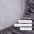 thumbnail image 2 of Lavish Cover Ultra Soft Waterproof Fitted Sheet, Washable Mattress Cover for Home, Hotel(King, Dark Gray), 2 of 9