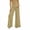 Khaki, variant on High Waisted Wide Leg Pants for Women Plus Size Button Trousers Ruffle Long Pants with Pockets Casual Clothes