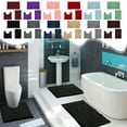 thumbnail image 1 of Iumwxz Bathroom Mat Floor Mat Bathroom Non-Slip Mat Three Sets of Water-Absorbent-Dry Doorway Foot Mat Set Floor Mat Bathroom Rug Red Polyester, 1 of 9