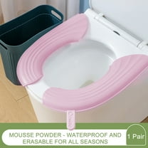 Tyidzon Bathroom Toilet Seat Cover Pads, Soft Warmer Toilet Seat Cushion Cover, Easy Installation Comfortable Toilet Cover