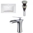 thumbnail image 1 of American Imaginations 30-in. W 1 Hole Ceramic Top Set In White Color - Overflow Drain Incl. AI-32885, 1 of 8