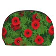 thumbnail image 7 of YFYANG 2 Piece Women's Portable Makeup Bags, Red Flower Pattern Clutch Travel Toilet Bags Cosmetic Organizer, 7 of 7