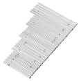 thumbnail image 4 of MasteelfCA 30Pcs Different Length Wind Chime Tubes Set Silver Tone Empty Wind Chime Making Kit for Outdoor Hanging Decoration, 4 of 6