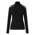 thumbnail image 3 of Women Solid Color Long Sleeve Turtleneck Pullover Sweater, 3 of 8
