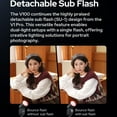 thumbnail image 5 of Godox V100 N V100-N 100Ws TTL Flash for Nikon Cameras, 400 Full Power Flashes, 1.7s Recycle Time, 2.4G Wireless with External Flash, HSS Speedlight, Touchscreen Flash (Godox V100-N USA Version), 5 of 10