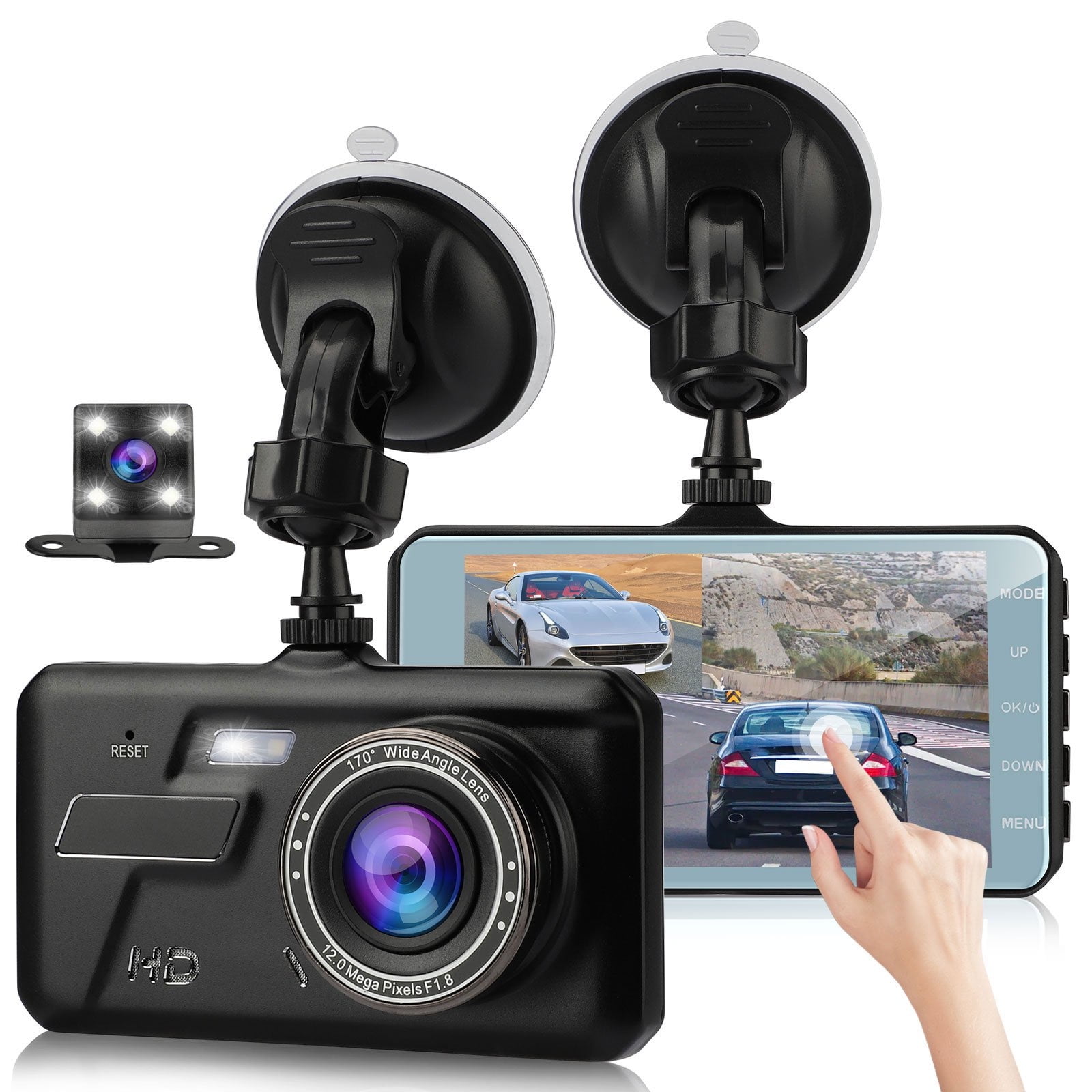 Motion Detection Parking Monitor Dual Dashboard Cameras with IR Sensor Night Vision Loop Recording Car Driving Recorder with 3 IPS Display Support 128GB 2.5K Dash Cam Front and Rear for Cars Motion Detection Parking Monitor Dual Dashboard Cameras with IR Sensor Night Vision Loop Recording Car Driving Recorder with 3 IPS Display Support 128GB 2.5K Dash Cam Front and Rear for Cars