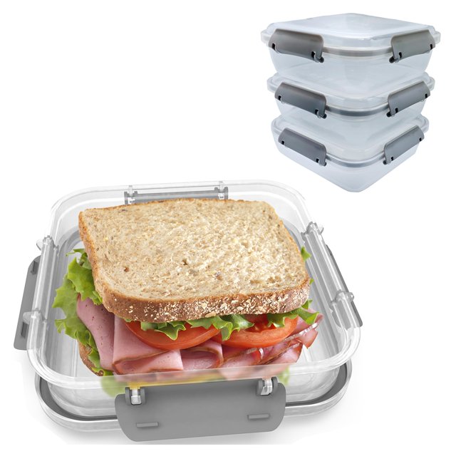 Envase para sándwiches Biosmart Biosmart, paquete de 3, sin BPA