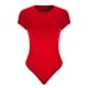 thumbnail image 4 of Body de una pieza para mujer de Fnochy, mono sexy de canalé con cuello cuadrado y manga corta., 4 of 6