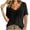 Black, variant on Womens Sheer Mesh V Neck Shirts Summer Lightweight Short Sleeve Blouse Tops Casual Comfy See Through Tunic Beach Cover Ups
