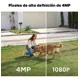 thumbnail image 3 of Cámara De Seguridad Hd Wifi 4mp Con Baterías Dytimeem,con Alarma,detección De Movimiento,audio Bidireccional,visión Nocturna A Todo Color,ip65 Impermeabledos Baterías De 4000ma, 3 of 8