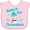 AD-Pink, variant on Inktastic Baby's 1st Chrismukkah with Cute Snowman and Snowflakes Boys or Girls Baby Bib