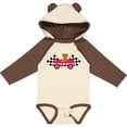 thumbnail image 3 of Inktastic Race Car Racing Bear Animal Boys or Girls Long Sleeve Baby Bodysuit, 3 of 5
