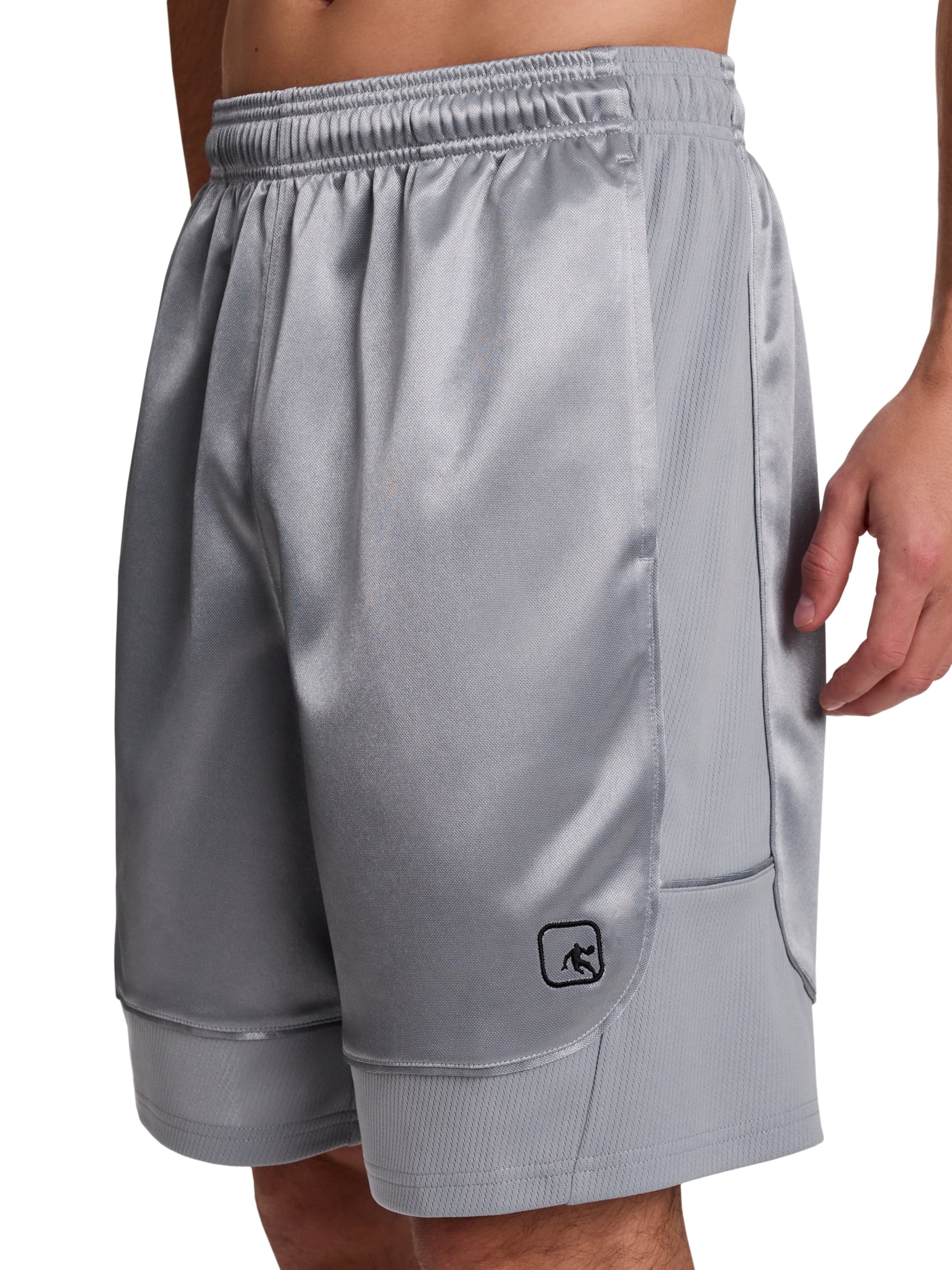 AND1 Men's and Big Men's All Court Colorblock Short, 9" inseam, up to Size 5XL