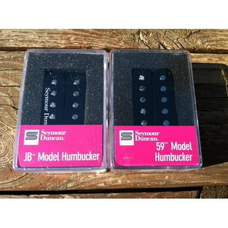 Seymour Duncan SH-4 JB & SH-1n 59 Black Humbucker PICKUP SET Pickups Guitar - Part (Best Humbucker Pickups For Blues)