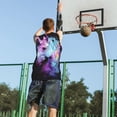 thumbnail image 5 of Sikiie Rainbow Spotted White Horse Basketball Jersey Reversible Men's Mesh Athletic Sports Shirts Training Practice S-4XL4X-Large, 5 of 6