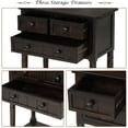 thumbnail image 7 of Harper & Bright Designs Narrow Console Table Entryway Table Slim Sofa Table with Three Storage Drawers and Bottom Shelf Wood Side Table for Living Room, 7 of 7