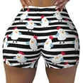 thumbnail image 2 of Lsque Cute Chicken Pattern High Waisted Biker Shorts for Women-Tummy Control Fitness Athletic Workout Running Yoga Gym Shorts,Moisture-Wicking-X-Large, 2 of 9