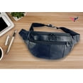 thumbnail image 3 of Genuine Leather Small Crossbody Waist Bag for Women and Men Multi Function Pocket Mini Fanny Pack with Adjustable Waist Strap, 3 of 6