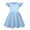 Blue, variant on Summer Dresses for Girls Ruffle Sleeve Girls Casual Dresses Girls Beach Dresses for Girls Size 6-7 Years