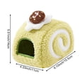 thumbnail image 2 of Plush Hamster House Small Animal Cage Small Pet Nest Pet Toy Hiding House Cute Desserts Cake Plush Hamster Bed for Rat, 2 of 7