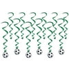 3 Packages - Soccer Ball Whirls (12/Package) by Beistle Party Supplies