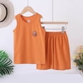 thumbnail image 2 of felwors Boys Tank Top and Shorts with Pockets Pajamas Set Summer Sleeveless Sleepwear Cozy Lounge Set(15-16 Years), 2 of 4