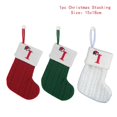 thumbnail image 1 of Calcetines de punto de copo de nieve rojo, alfabeto, medias de Navidad, colgante de árbol de Navidad, decoración para el hogar, regalos de Navidad, 1 of 4