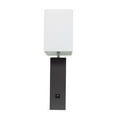 thumbnail image 2 of Elegant Designs Modern Leather Table Lamp with USB and White Fabric Shade, 2 of 7