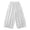 1 White, variant on Women's White Ruffled Wide Leg Pants Elastic Waist Flowy Casual Loose Fit Poplin Trousers with Pockets