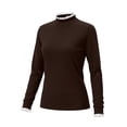 thumbnail image 6 of Fesfesfes Girls Lace Trim Crew Neck Top Brushed Long Sleeve Shirt, Warm Winter Base Layer for School Casual Wear Ages 10-15 Years, 6 of 8